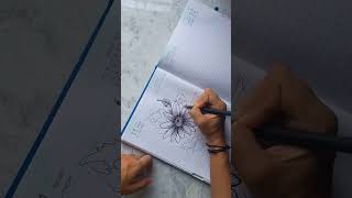 Free hand art youtubepenartviralvideotrendingflowersfreehandloveshayaranaartistart [upl. by Llevel]