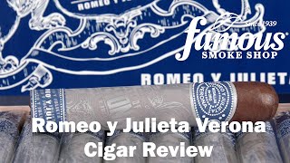 Romeo y Julieta Verona Cigar Review  Famous Smoke Shop [upl. by Cappella]