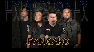 Pangako Cueshe  Lyrics Only [upl. by Lundgren]