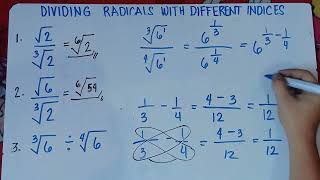 Dividing Radicals with Different Indices  Explain in Detailed [upl. by Tharp405]