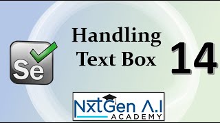 Selenium Tutorials for Beginners  14 How to Handle Text box [upl. by Dorsy]