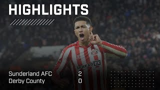 Jobe Bellingham Screamer  Sunderland AFC 2  0 Derby County  EFL Championship Highlights [upl. by Garcon334]