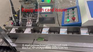 PK108110 Automatic Cards Slitter Collator Equip With Card Issuer Cards Distributor [upl. by Rudin]