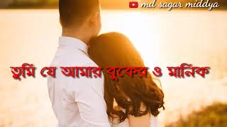 Tumi je amar chandra tara তুমি যে আমার চন্দ্র তারা new Romantic whatsapp status [upl. by Cybill232]