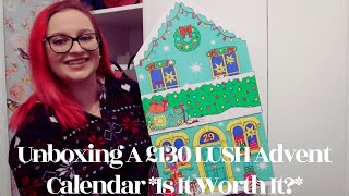 Unboxing A £130 LUSH Advent Calendar Is It Worth It [upl. by Girand822]