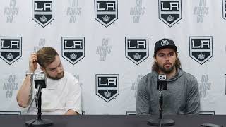 Viktor Arvidsson and Alex Iafallo  202223 LA Kings Season Exit Interviews [upl. by Bithia]