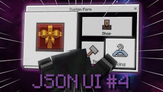 CUSTOM BUTTONS IN JSON UI Minecraft Bedrock Scripting API and JSON UI [upl. by Misha]