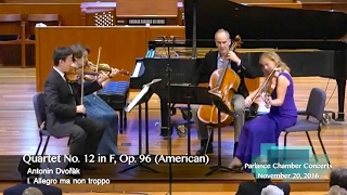 The New York Philharmonic String Quartet performs Dvořák’s American Quartet [upl. by Ailime]