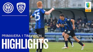 Carboni 💎💪🏻  INTER 10 CAGLIARI  U19 HIGHLIGHTS  CAMPIONATO PRIMAVERA 1 TIM ⚽⚫🔵 [upl. by Ball]