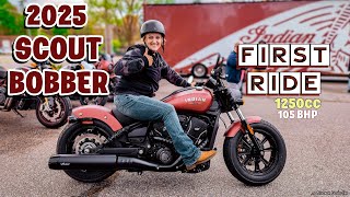 2025 Indian Scout Bobber First Ride  Iconic Styling [upl. by Iglesias]