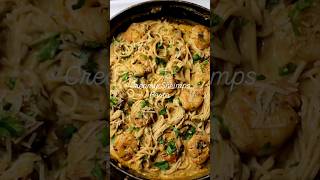 Creamy shrimps pasta shrimp pasta food [upl. by Betthel]