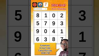 Carta Ramalan 4D Prediction Gd Lotto 100724  Dato Chai ramalan4d gdlotto4dchart 9lotto4D [upl. by Otxilac]