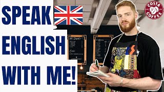 Everyday British English Conversations Cafe  British Accent Training [upl. by Erodroeht]