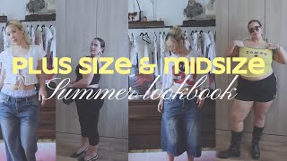 SUMMER LOOKBOOK 2024 Plus Size amp Mid Size Edition [upl. by Kidd711]