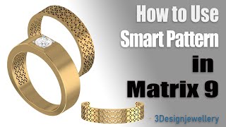 🔷How to Use Smart Pattern in Matrix 9 🔷 Matrix 9  Rhino 3D  Tutorial [upl. by Danit]