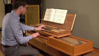 J S Bach Sonata No 4 in E Minor BWV 528  Pedal Clavichord [upl. by Einnek]