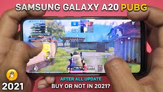 Samsung Galaxy A20 Pubg Test High Graphics Settings After All Update 2021  samsung a20 pubg test [upl. by Sldney]