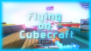 Flying on Cubecraft ft Packet V3  Cheating on Cubecraft [upl. by Yekcaj]