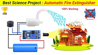 Inspire Award Project  Automatic Fire Extinguisher without Arduino  SKR Electronics Lab [upl. by Laud932]