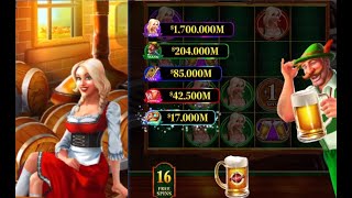 🍺Exclusive Game🍺Bier Haus Roll Out the Barrel Slot Finally hit the Jackpot Won 137 billion coins [upl. by Assiralc]