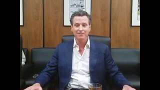 Lt Gov Gavin Newsom on Prop 64 at the Press Democrat [upl. by Raddy]