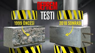 İNŞAAT KOLONLARINA DEPREM TESTİ YAPTIM [upl. by Rehpitsirhc736]