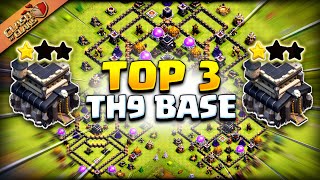 th9 base with linkToP 3 diamond base Clash of Clans [upl. by Amethyst]