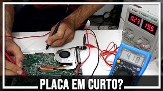 Como encontrar curto na Placa Mãe [upl. by Sherrod]