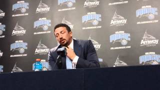 Hedo Turkoglu Interview Prior to Orlando Magic Honoring Him [upl. by Mattah598]