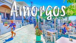 Amorgos Greece Aegiale walking tour 4k vlog very calm island Greece 2024 [upl. by Orofselet428]