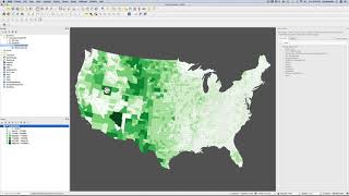 Choropleth map in QGIS [upl. by Oirretna]