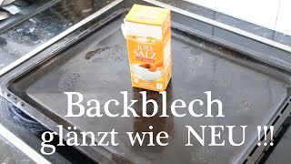 Backblech glänzt wie NEU  mit Wundermittel Salz   Baking Sheet shines like NEW With miracle salt [upl. by Naresh]