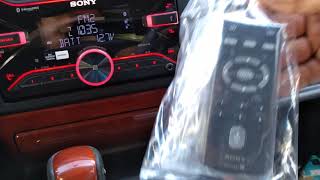 Sony WX920BT CD Bluetooth AMFM car stereo overview [upl. by Dlarej201]