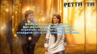 Petta  Karoake  Ilamai Thirumbudhe  Music amp Lyrics  Karoake HD [upl. by Atwekk259]