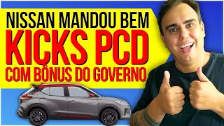 FANTÁSTICO NISSAN KICKS PCD COM ISENÇÃO E BÔNUS DO GOVERNO carros auto pcd [upl. by Aham]