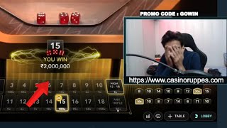 Crazy Gambler Wins ₹20 Lakhs on Lightning Dice  Unbelievable Luck [upl. by Adnyl]