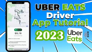 Uber EATS Delivery App Tutorial for 2023 Step by Step [upl. by Brathwaite385]