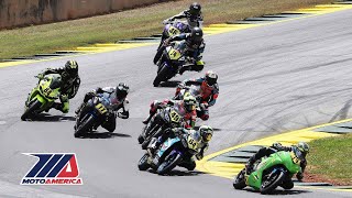 MotoAmerica Liqui Moly Junior Cup Race 1 at Road Atlanta 2018 [upl. by Medrek]