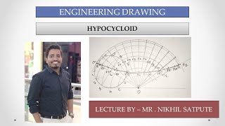 Engineering Drawing  Hypocycloid  Easy Drawing Techniques  Learn with nikhil [upl. by Akim]