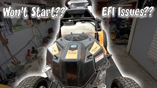 Cub Cadet Riding Mower Enduro XT2 Wont Start  Wont Stay Running 679cc EFI Fuel Injected 9Q78HUA [upl. by Rouvin]