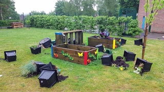 Vandals destroy memorial garden for schoolgirl killed on bouncy castle [upl. by Naimad791]