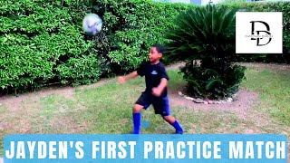 Jaydens First Football Practice Match DavidsonDiaries [upl. by Ferneau757]