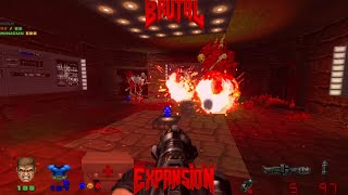 Brutal Doom v21141  Plutonia Revisited Map16  Online Coop [upl. by Ahcsat907]