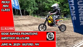 Micro Mini 50cc Class 6142023 Gunstock Motorcycle amp ATV Hillclimb Gilford NH Laconia Bike Week [upl. by Sutherlan]