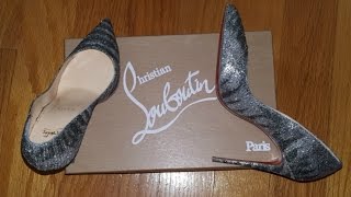 PIGALLE FOLLIES 100MM CHRISTIAN LOUBOUTIN UNBOXING 2016 [upl. by Courtund]