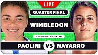 PAOLINI vs NAVARRO  Wimbledon 2024 Quarter Final  LIVE Tennis Talk Watchalong [upl. by Cohberg605]