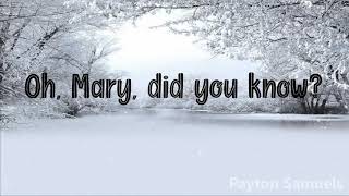 Carrie Underwood  Mary Did You Know Lyrics [upl. by Edmead299]