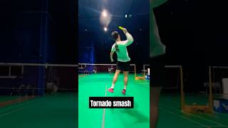 Tornado smash in badminton [upl. by Aseram]