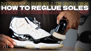 Air Jordan 11 Full Reglue Tutorial [upl. by Loring458]