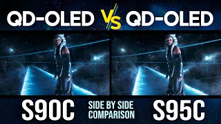 S90C vs S95C  2023 Samsung QD OLED TV Comparison [upl. by Sone]